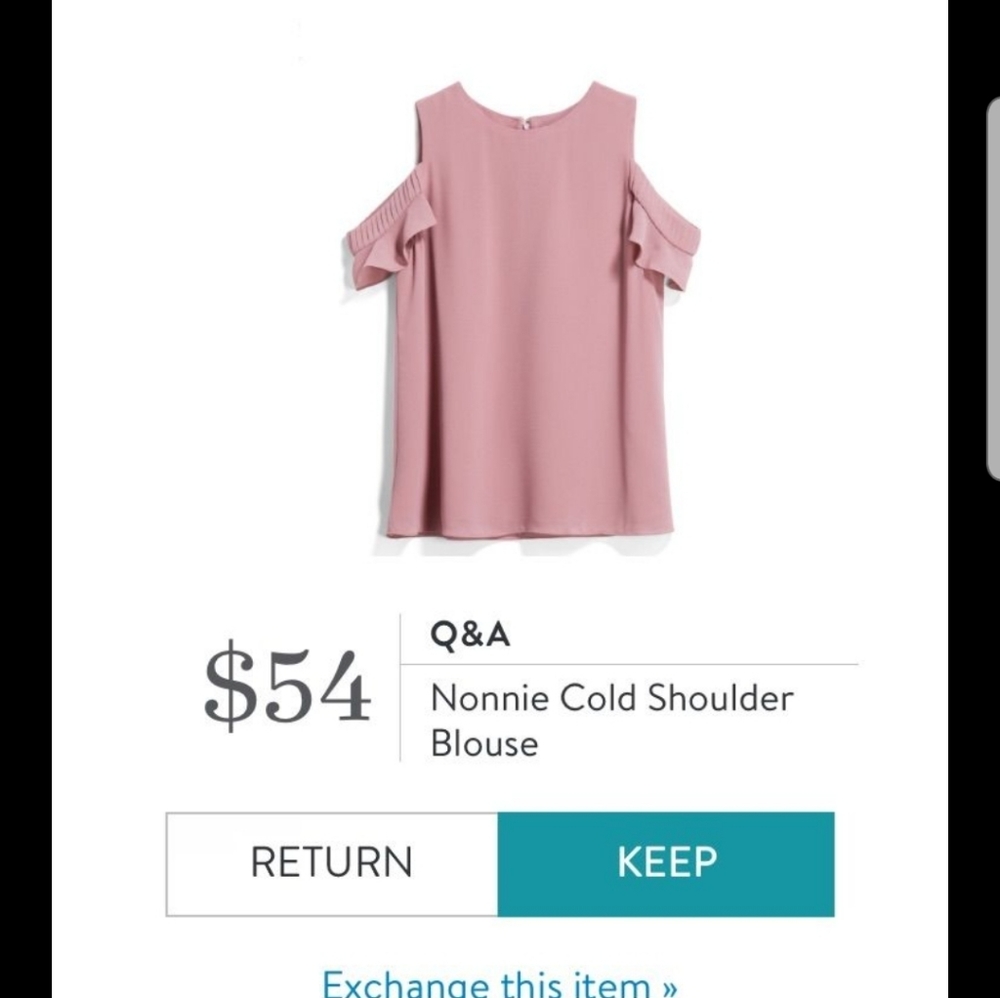 Q & A nonnie cold shoulder blouse